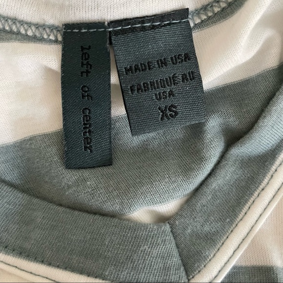 Anthropologie Left of Center Striped Ruffle Top-XS - Picture 5 of 6